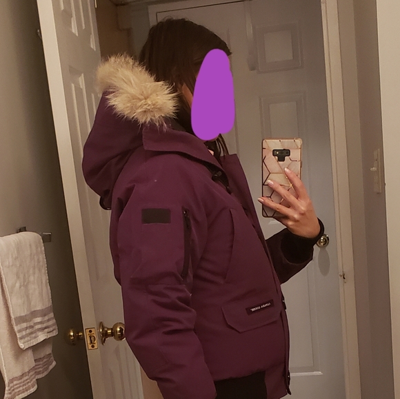 🌼SOLD🌼Canada Goose Chilliwack Bomber jacket size small, limited edition purple - Picture 13 of 15